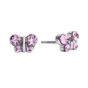 June Alexandrite Butterfly Surgical Stainless Steel
