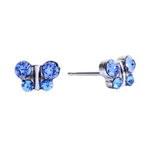 September Sapphire Butterfly Surgical Stainless Steel