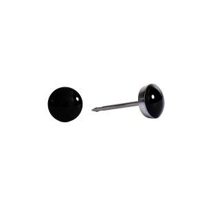 Black Button Surgical Stainless Steel