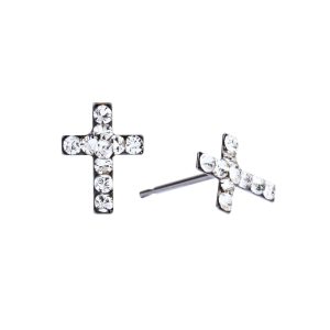 10mm Crystal Cross Surgical Stainless Steel