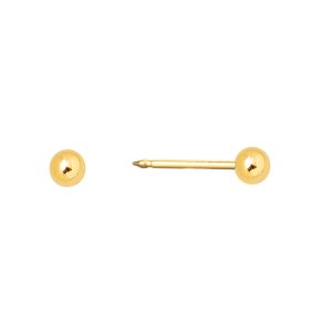 3mm Ball Gold Plated over Surgical Stainless Steel
