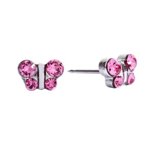 October Rose Butterfly Surgical Stainless Steel