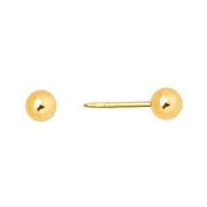 4mm Ball Gold Plated over Surgical Stainless Steel