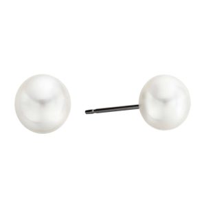 8mm White Pearl Surgical Stainless Steel