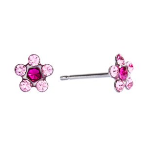 Light Rose / Fuchsia Daisy Surgical Stainless Steel