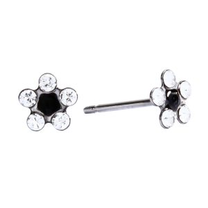 Crystal / Jet Daisy Surgical Stainless Steel