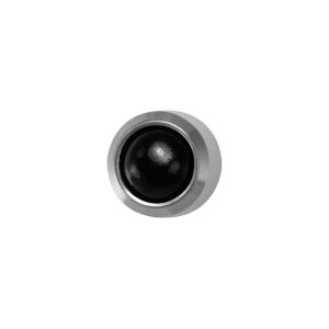 Mini Black Onyx Pearl Bezel Surgical Stainless Steel