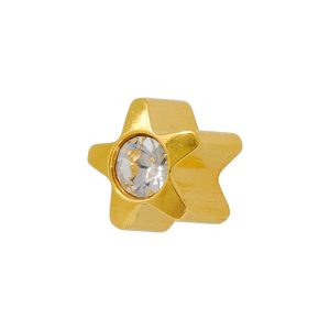 Regular Starlite Crystal Gold Plated over Surgical Stainless Steel