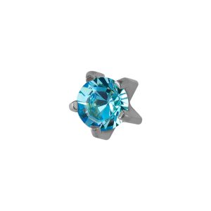 Mini March Aquamarine Tiffany Surgical Stainless Steel