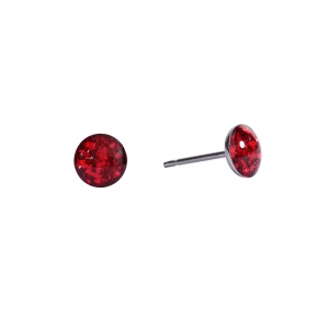 Red Shine Neon Button Surgical Stainless Steel
