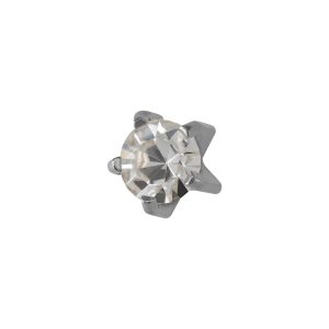 Mini April Crystal Tiffany Surgical Stainless Steel