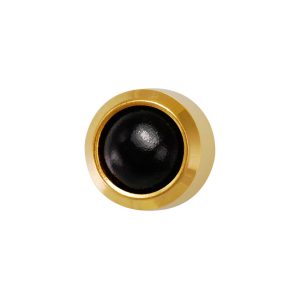 Regular Black Onyx Bezel Gold Plated over Surgical Stainless Steel