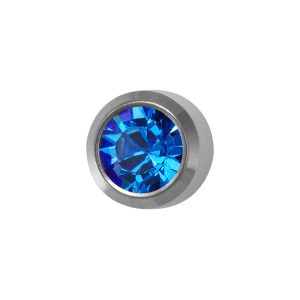Regular September Sapphire Bezel Surgical Stainless Steel
