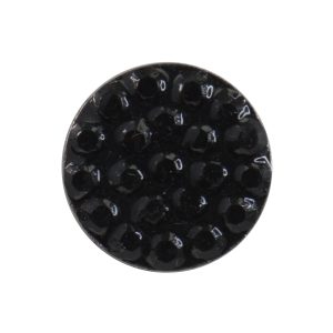 8mm Jet Black Fire Disc Surgical Stainless Steel