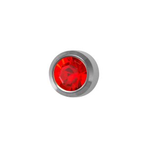 Mini July Ruby Bezel Surgical Stainless Steel