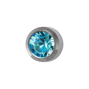 Regular March Aquamarine Bezel Surgical Stainless Steel