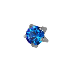 Mini September Sapphire Tiffany Surgical Stainless Steel