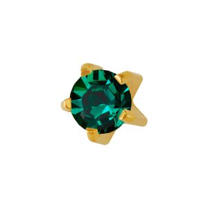 Regular May Emerald Tiffany Gold Plated over Surgical Stainless Steel