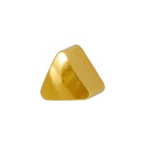 Regular Triangle Gold Plated over Surgical Stainless Steel