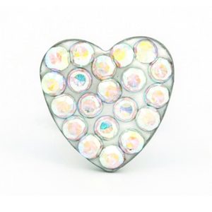 8X8mm AB Crystal Fire Disc Heart Surgical Stainless Steel