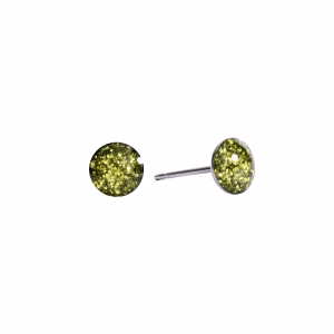 Chartreuse Shine Neon Button Surgical Stainless Steel