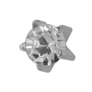 Regular Cubic Zirconia Surgical Stainless Steel