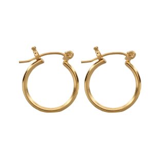 1/2" (15mm) Clicker Gold Plated over Surgical Stainless Steel