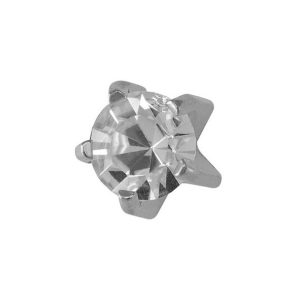 Mini Cubic Zirconia Surgical Stainless Steel