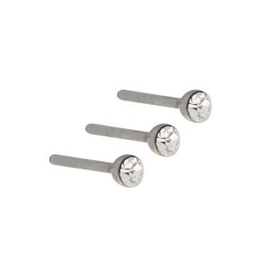 20G 2.5mm Nose Bones Crystal Surgical Stainless Steel